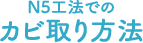 N5工法でのカビ取り方法